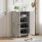 Preview: ARDEBO.de - Schuhschrank EDE 59,5 x 39,5 x 90 cm Holzwerkstoff Betongrau