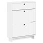 Preview: Schuhschrank EDE 78 x 24 x 103 cm Holzwerkstoff Weiß