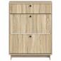 Preview: Schuhschrank EDE 78 x 24 x 103 cm Holzwerkstoff Sonoma-Eiche