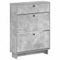 Preview: Schuhschrank EDE 78 x 24 x 103 cm Holzwerkstoff Betongrau