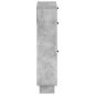 Preview: Schuhschrank EDE 78 x 24 x 103 cm Holzwerkstoff Betongrau