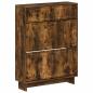 Preview: ARDEBO.de - Schuhschrank EDE 78 x 24 x 103 cm Holzwerkstoff Raucheiche
