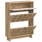 Preview: Schuhschrank EDE 78 x 24 x 103 cm Holzwerkstoff Artisan-Eiche