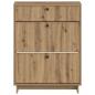 Preview: Schuhschrank EDE 78 x 24 x 103 cm Holzwerkstoff Artisan-Eiche