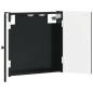 Preview: Dartboard Schrank EDE Schwarz 52,5 x 10,5 x 53,5 cm