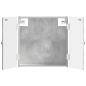 Preview: Dartboard Schrank EDE Betongrau 52,5 x 10,5 x 53,5 cm