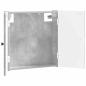 Preview: Dartboard Schrank EDE Betongrau 52,5 x 10,5 x 53,5 cm