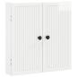 Preview: Dartboard Schrank EDE Hochglanz Wei? 52,5 x 10,5 x 53,5 cm