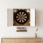 Preview: ARDEBO.de - Dartboard Schrank EDE Raucheiche 52,5 x 10,5 x 53,5 cm