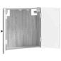 Preview: Dartboard Schrank EDE Sonoma-Grau 52,5 x 10,5 x 53,5 cm