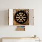 Preview: ARDEBO.de - Dartboard Schrank EDE Altholz 52,5 x 10,5 x 53,5 cm