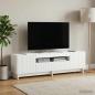 Preview: ARDEBO.de - LED-TV-Schrank EDE 153 x 35 x 43 cm Weiß Holzwerkstoff
