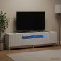 Preview: ARDEBO.de - LED-TV-Schrank EDE 153 x 35 x 43 cm Hochglanz Weiß