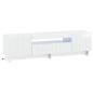 Preview: LED-TV-Schrank EDE 153 x 35 x 43 cm Hochglanz Weiß