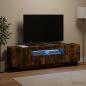 Preview: ARDEBO.de - LED-TV-Schrank EDE 153 x 35 x 43 cm Raucheiche Holzwerkstoff