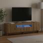 Preview: ARDEBO.de - LED-TV-Schrank EDE 153 x 35 x 43 cm Artisan-Eiche Holzwerkstoff