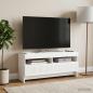 Preview: LED-TV-Schrank EDE 100 x 35 x 43 cm Weiß Holzwerkstoff