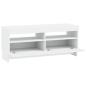 Preview: LED-TV-Schrank EDE 100 x 35 x 43 cm Weiß Holzwerkstoff