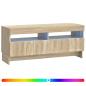Preview: LED-TV-Schrank EDE 100 x 35 x 43 cm Sonoma-Eiche Holzwerkstoff
