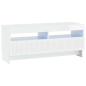 Preview: LED-TV-Schrank EDE 100 x 35 x 43 cm Hochglanz Weiß