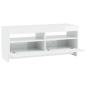 Preview: LED-TV-Schrank EDE 100 x 35 x 43 cm Hochglanz Weiß