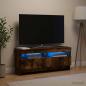 Preview: LED-TV-Schrank EDE 100 x 35 x 43 cm Raucheiche Holzwerkstoff