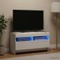 Preview: ARDEBO.de - LED-TV-Schrank ALKMAAR 81 x 35 x 43 cm Weiß Holzwerkstoff