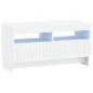 Preview: LED-TV-Schrank ALKMAAR 81 x 35 x 43 cm Weiß Holzwerkstoff