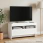 Preview: LED-TV-Schrank ALKMAAR 81 x 35 x 43 cm Weiß Holzwerkstoff