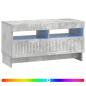 Preview: LED-TV-Schrank ALKMAAR 81 x 35 x 43 cm Betongrau Holzwerkstoff