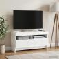Preview: ARDEBO.de - LED-TV-Schrank ALKMAAR 81 x 35 x 43 cm Hochglanz Weiß