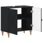 Preview: Waschbeckenschrank ALKMAAR Schwarz 59,5 x 31,5 x 59 cm