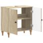 Preview: Waschbeckenschrank ALKMAAR Sonoma-Eiche 59,5 x 31,5 x 59 cm