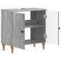 Preview: Waschbeckenschrank ALKMAAR Sonoma-Grau 59,5 x 31,5 x 59 cm