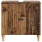 Preview: Waschbeckenschrank ALKMAAR Altholz 59,5 x 31,5 x 59 cm