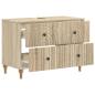 Preview: Waschbeckenschrank ALKMAAR Sonoma-Eiche 82 x 41 x 59 cm