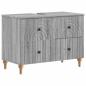 Preview: ARDEBO.de - Waschbeckenschrank ALKMAAR Sonoma-Grau 82 x 41 x 59 cm