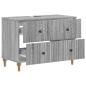 Preview: Waschbeckenschrank ALKMAAR Sonoma-Grau 82 x 41 x 59 cm