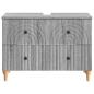 Preview: Waschbeckenschrank ALKMAAR Sonoma-Grau 82 x 41 x 59 cm