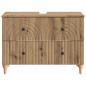 Preview: Waschbeckenschrank ALKMAAR Artisan-Eiche 82 x 41 x 59 cm