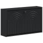 Preview: Wandmontierter Schuhschrank ALKMAAR 71 x 17 x 43 cm Schwarz