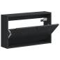 Preview: Wandmontierter Schuhschrank ALKMAAR 71 x 17 x 43 cm Schwarz