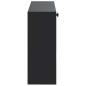 Preview: Wandmontierter Schuhschrank ALKMAAR 71 x 17 x 43 cm Schwarz
