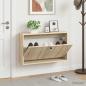 Preview: ARDEBO.de - Wandmontierter Schuhschrank ALKMAAR 71 x 17 x 43 cm