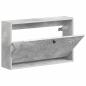 Preview: Wandmontierter Schuhschrank ALKMAAR 71 x 17 x 43 cm Betongrau