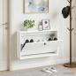 Preview: ARDEBO.de - Wandmontierter Schuhschrank ALKMAAR 71 x 17 x 43 cm