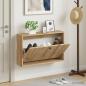 Preview: ARDEBO.de - Wandmontierter Schuhschrank ALKMAAR 71 x 17 x 43 cm