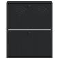 Preview: Wandmontierter Schuhschrank ALKMAAR 71 x 17 x 86 cm Schwarz