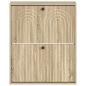 Preview: Wandmontierter Schuhschrank ALKMAAR 71 x 17 x 86 cm