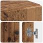 Preview: Schuhschrank ALKMAAR 59,5 x 39,5 x 90 cm Holzwerkstoff Altholz